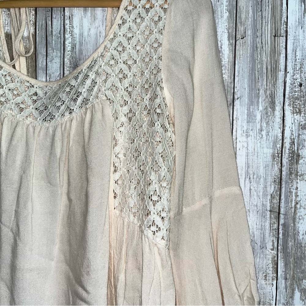 Entro Dusty Cream/Pink Blouse - Picture 3 of 6